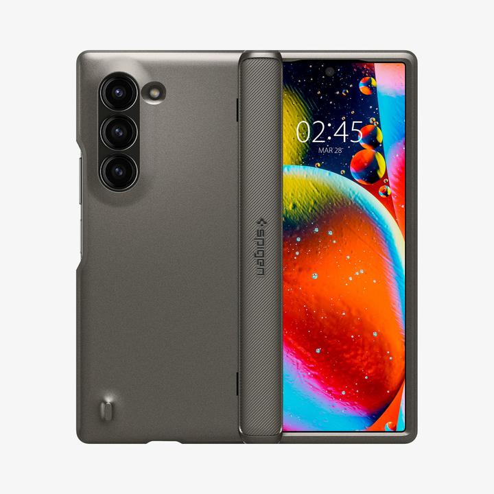 Actual product image Spigen Slim Armor Pro Galaxy Z Fold 6 Case Gunmetal (Samsung Galaxy Z Fold6)