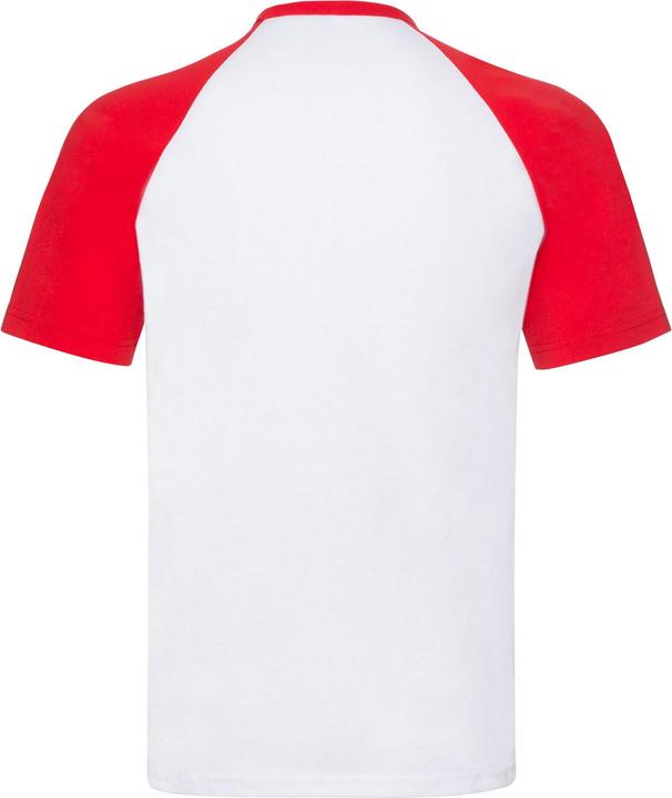 Actual product image Fruit of the Loom Unisex Adult Contrast Baseball T-Shirt (S)