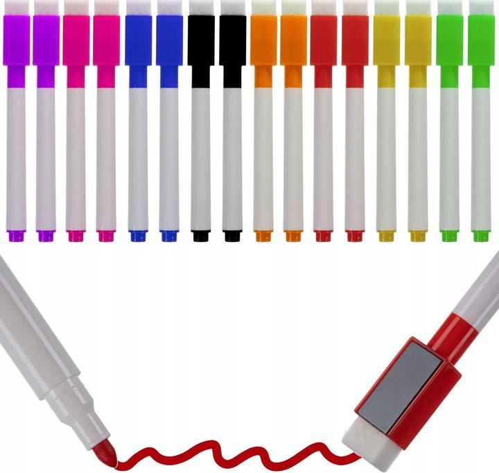 Immagine prodotto JTI Pennarelli per immagini magnetiche - 16 pezzi - 8 colori (8 colori, 16 x)