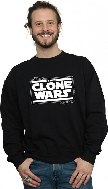 Actual product image Star Wars Mens Clone Wars Logo Sweatshirt (4XL)