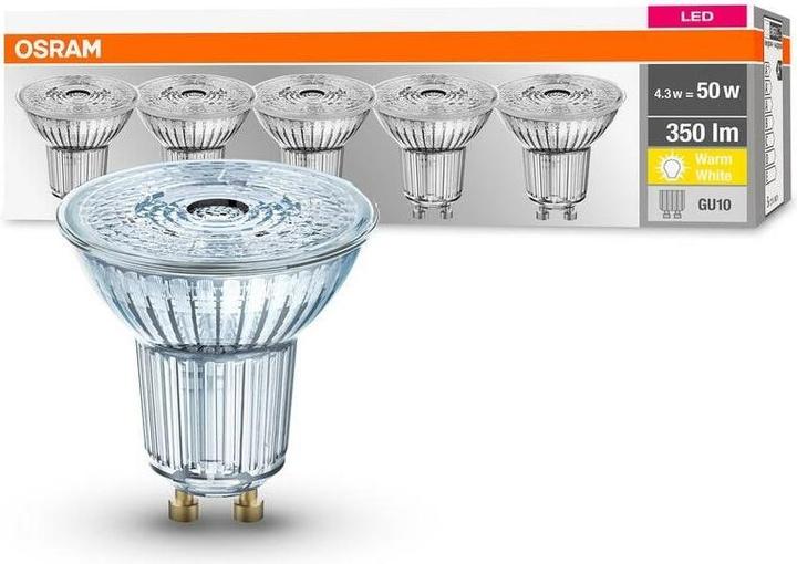 Actual product image Osram LED base (GU10, 4.30 W, 350 lm, 5 x, F)