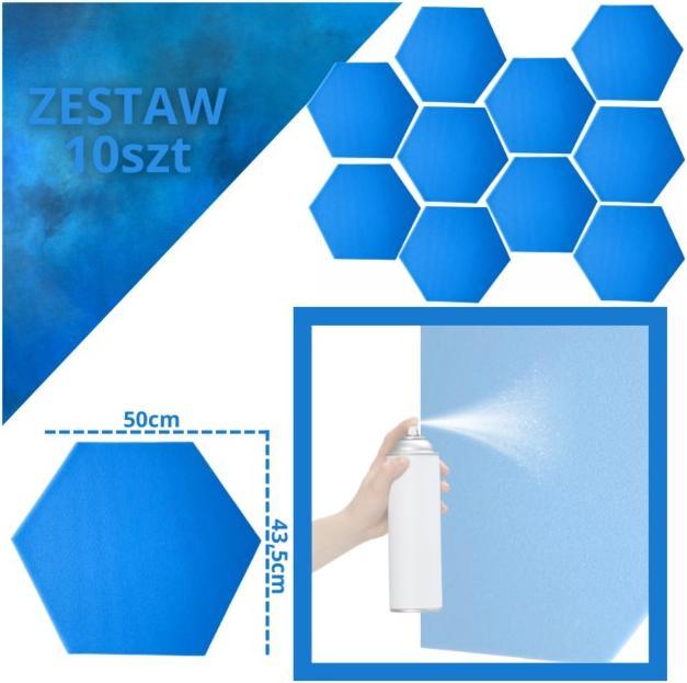 No Name DNA AM3 BL Akustikplatte Set mit 10 Stk. Blau (10 Stk.)