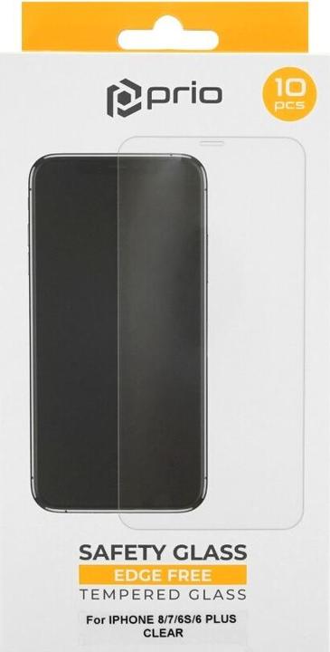 Actual product image prio 10x screen protector glass for iPhone 8/7/6S/6 Plus transparent (10 Piece, Apple iPhone 6s Plus, Apple iPhone 6 Plus, Apple iPhone 8 Plus, Apple iPhone 7 Plus)