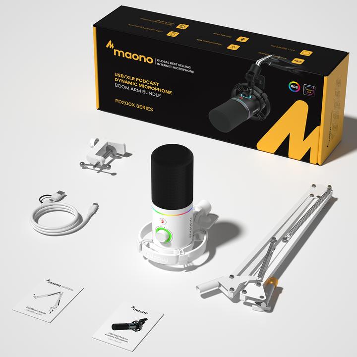 Actual product image Maono PD200XS USB/XLR microphone