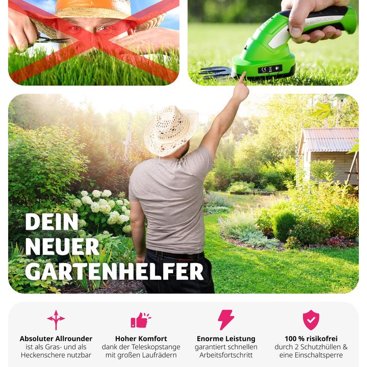 Actual product image tectake Hedge trimmer (Cordless hedgecutters)