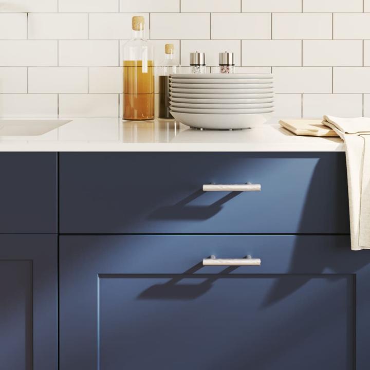 Produktbild VidaXL Möbelgriffe 10 Stk. Silbern 64 mm Edelstahl,Farbe