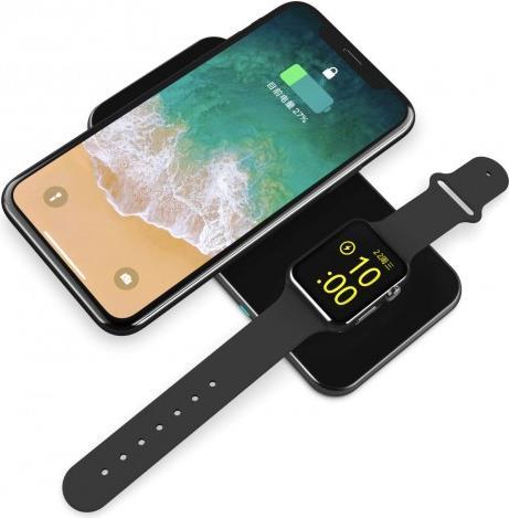 Actual product image Swissten Wireless CHARGER 2in1 Black
