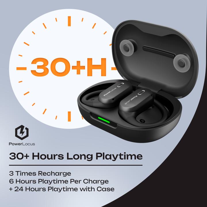 Produktbild PowerLocus Move Open Ear Bluetooth-Kopfhörer (6 h)