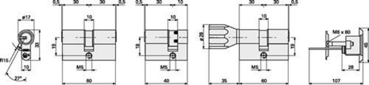 Produktbild Abus EC660NP 55/60 kd. (Profildoppelzylinder)