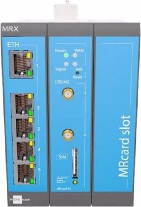 Insys icom MRX3 LTE modularer LTE-Router VPN LTE/HSPA/UMTS/EDGE/GPRS 5xEthernet 10/100BT 2xdig.Ein MRca...
