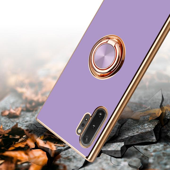 Actual product image Cadorabo Case for Samsung Galaxy NOTE 10 PLUS in TPU with camera protection and ring LM089 Style (Samsung Galaxy Note 10 Plus)