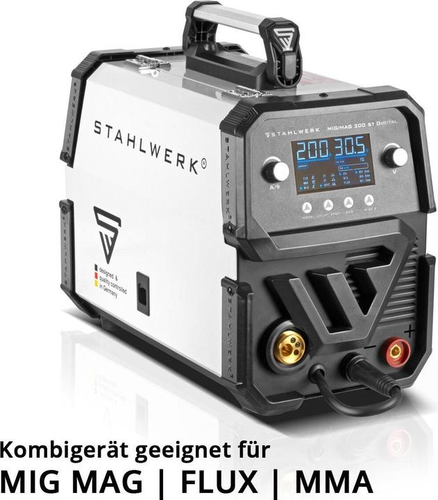 Actual product image Stahlwerk Welding machine MIG MAG 200 ST Digital IGBT shielding gas with 200 A