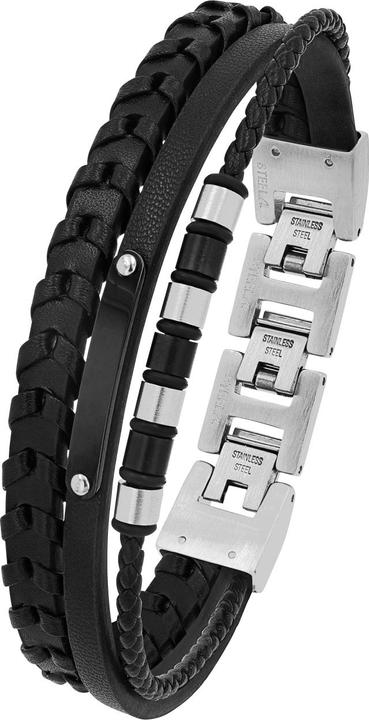 Produktbild S.Oliver Armschmuck für Herren, Edelstahl (21.50 cm, Edelstahl)