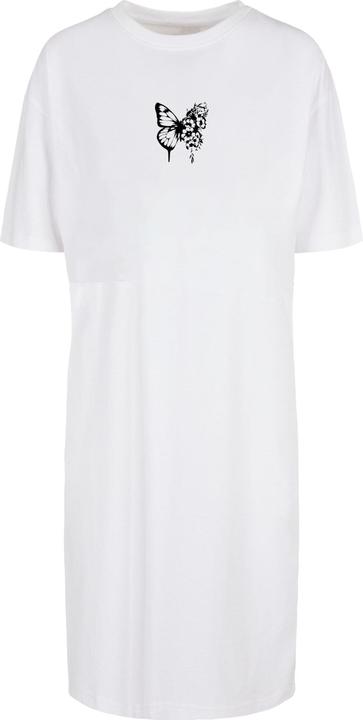 Merchcode Ladies Flowers Bloom Oversized Slit Tee Dress - 117927