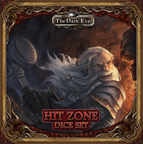 Actual product image DSA - hit zone set, 10 hit zone dice + rules (DE edition)