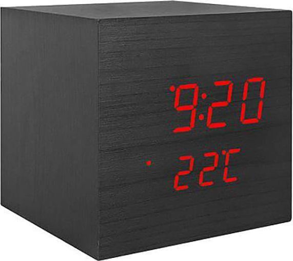 Actual product image LTC LED cubic alarm clock with thermometer LXLTC07