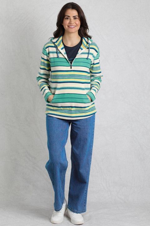 Produktbild Weird Fish Lana Kapuzenpullover mit kurzem Reissverschluss (34 D)