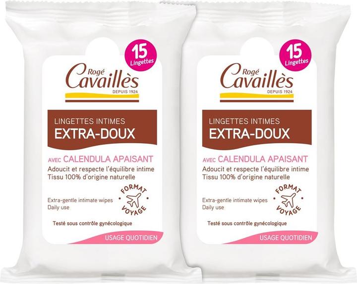 Roge Cavailles Intimpflegetücher Extra Sanft Duo (330 ml, Intimtücher)