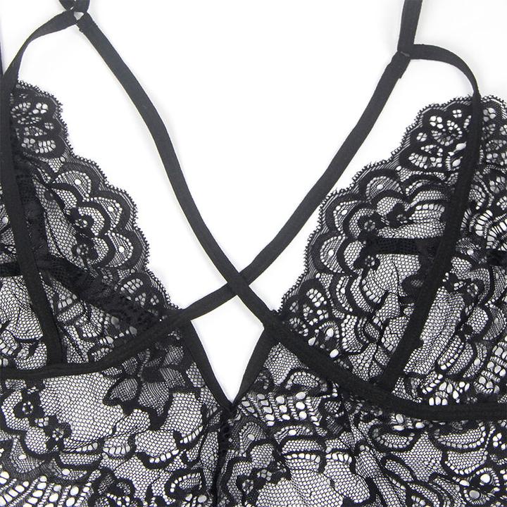Actual product image Subblime Lace Body Police Costume Black L/Xl (XL)