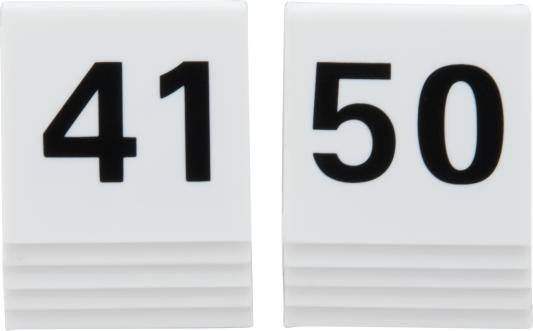 Image du produit Securit Jeu de numéros de table 41 - 50, blanc, acrylique