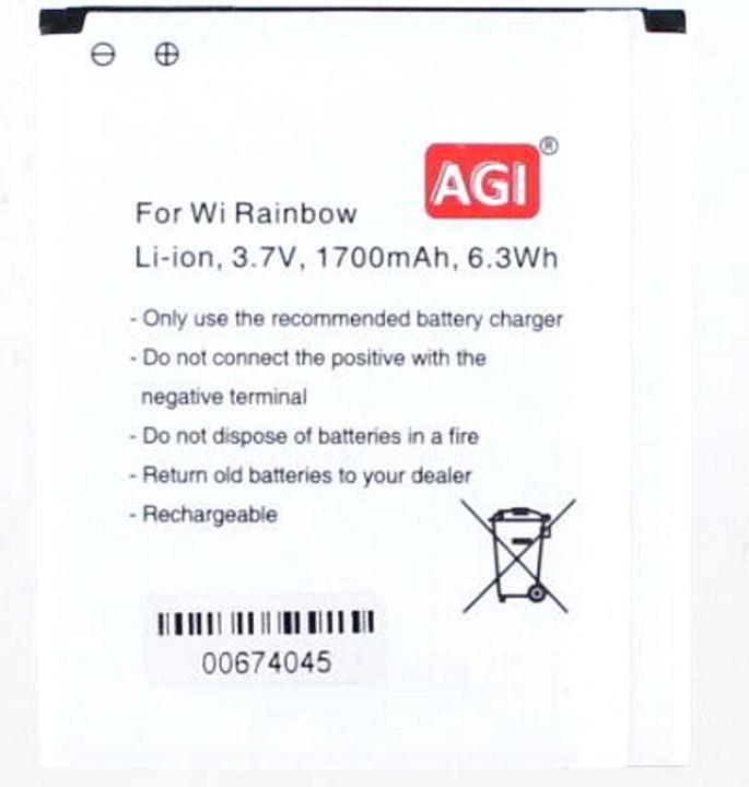 Produktbild AGI Akku kompatibel mit Wiko Rainbow JAM - Akku - 1.700 mAh