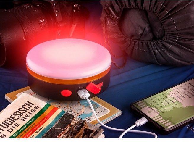 Actual product image Goobay LED solar camping lamp with rechargeable battery
