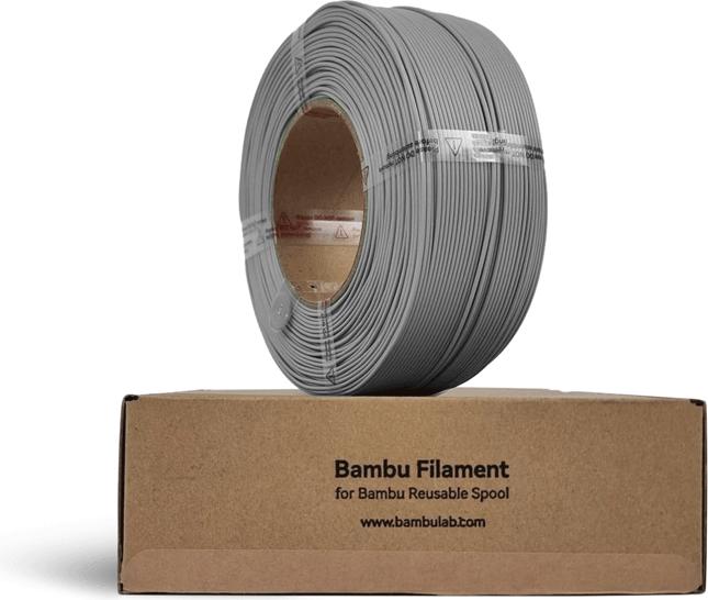 Immagine prodotto Bambu Lab Ricarica PLA Basic - Grigio - 1,75 mm (PLA, 1.75 mm, 1000 g, Grigio)