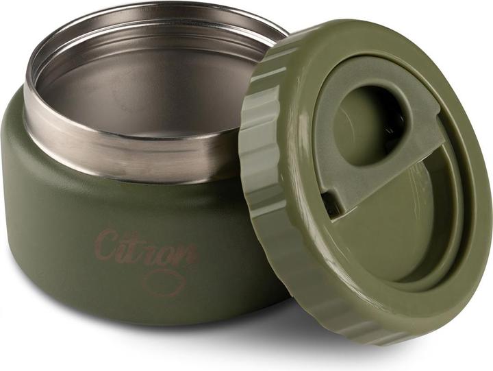Actual product image Citron Stainless Steel Food Jar 250ml Green