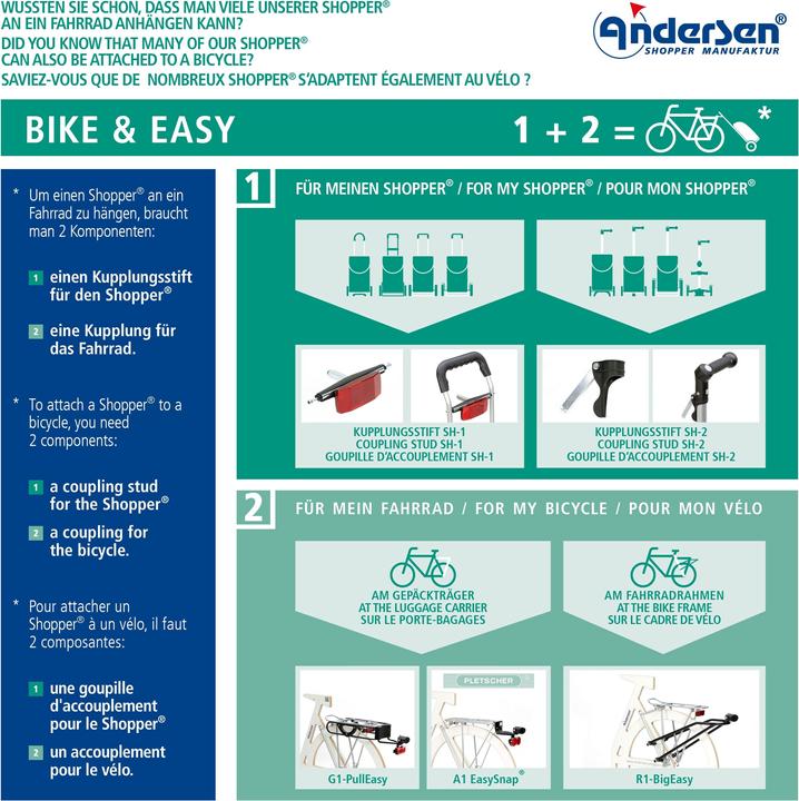 Produktbild Andersen Fahrgestell Royal Shopper Plus (Luftrad 25 cm)