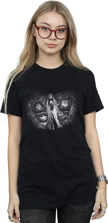 Actual product image Corpse Bride Womens/Ladies Love Triangle Cotton Boyfriend T-Shirt (L)