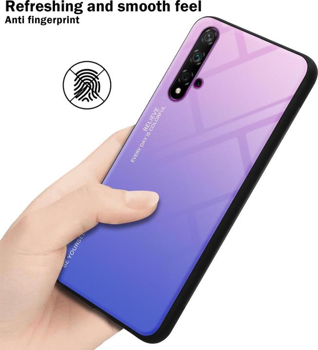 Actual product image Cadorabo TPU 2 colors glass cover (TCL 20S, Huawei Nova 5T, K20)
