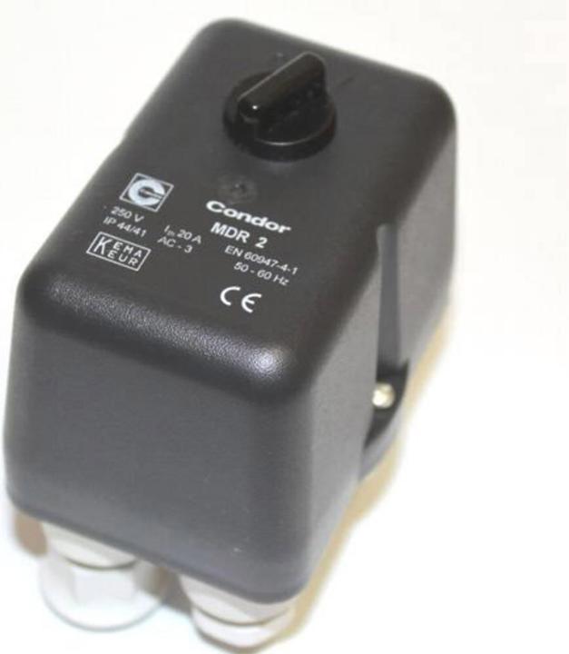 Produktbild Aerotec Condor Druckschalter MDR2 10BAR 230V 3/8″ IG - 3 Abg. 1/4″ IG - 16-20A