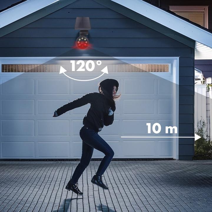 Image du produit Maclean Kamera-Attrappe mit blinkendem LED-Licht SOL1801S Solarbetrieben Bewegungsmelder