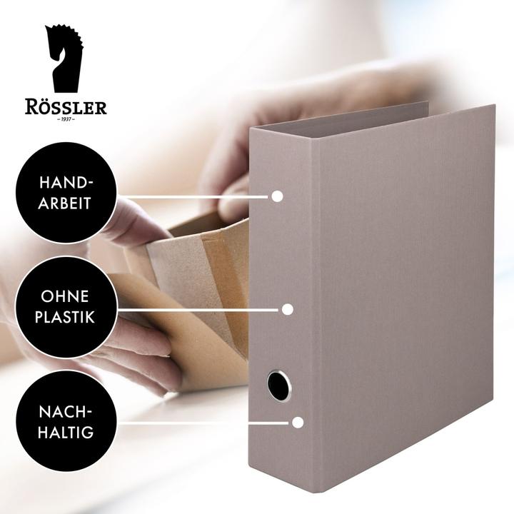 Actual product image Rössler Folder S.O.H.O. Taupe 85 mm, Taupe (A4, 85 mm, 1 Piece)