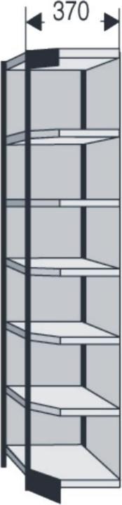 Actual product image kaiserkraft Office shelving system, with back wall