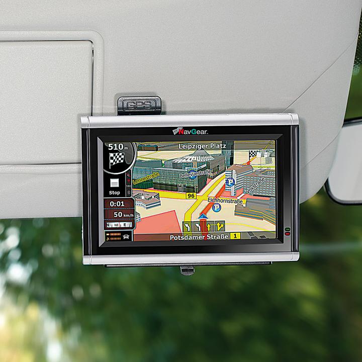 Produktbild NavGear 360° Navi-Halterung für Kfz-Sonnenblende