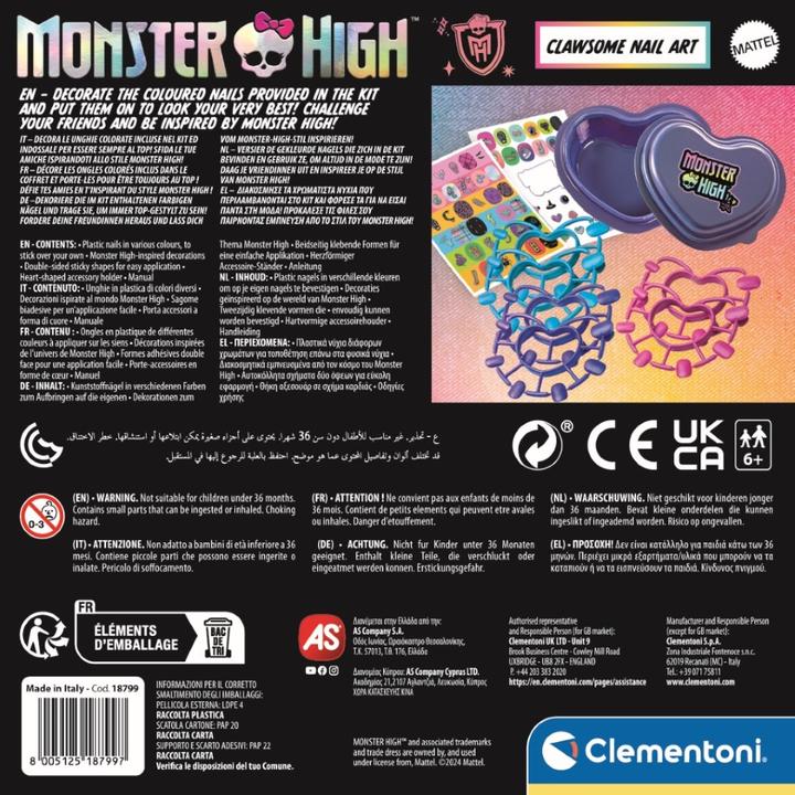 Actual product image Clementoni Monster High - Dark Nail Art