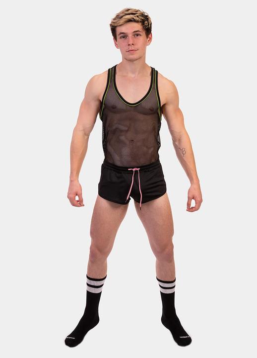 Barcode Berlin Tank Top Elmar schwarz-gelb