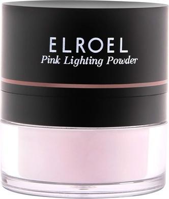 NoName Elroel Pink Lighting Powder Gesichtspuder zum Mattieren und Backen des Teints Langanhaltendes