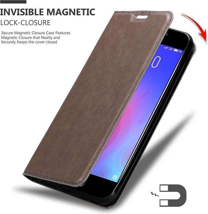 Productafbeelding Cadorabo Boek Onzichtbare Magneethoes (Meizu M6)