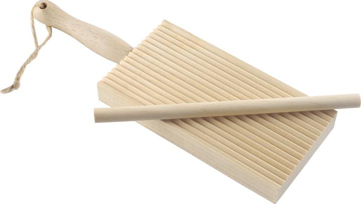Actual product image Ibili Gnocchi/Garganelli board with stick Practical help for shaping gnocchi and garganelli