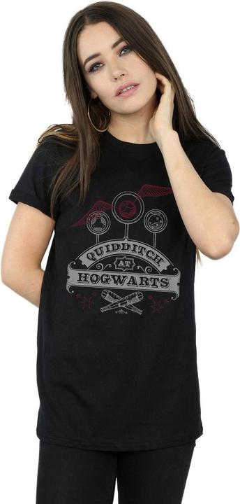 Produktbild Quidditch At Hogwarts Boyfriend Fit TShirt (S)