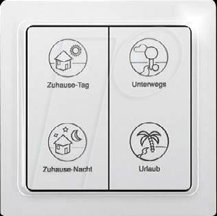 Actual product image Eltako TF-4PT Radio wall switch profile EnOcean