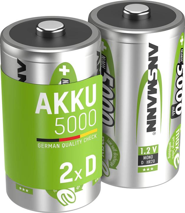 Image du produit Ansmann Mono D (2 pcs, D, 5000 mAh)