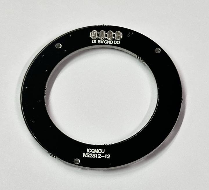 Actual product image OEM NeoPixel WS2812 ring with 12 pixel RGB LEDs
