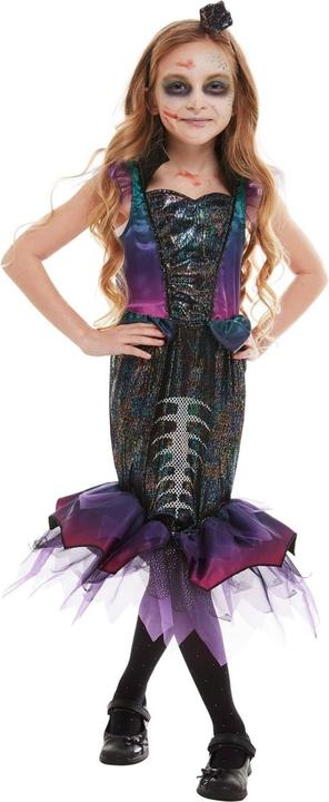 Actual product image Smiffys Girls Dark Mermaid Costume Set (128, 134, 130 B)