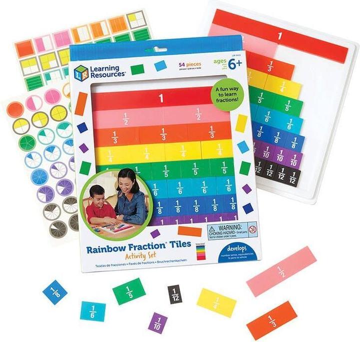 Actual product image Learning Resources Kafelki do matematyki Ułamki LER 0615 (tęcza)