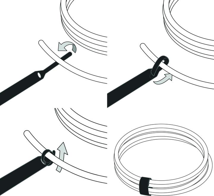 Image du produit Label-the-cable LTC BASIC 10 Power Velcro rt, gb, bl (Serre-câbles velcro, 170 mm, 10 pcs)