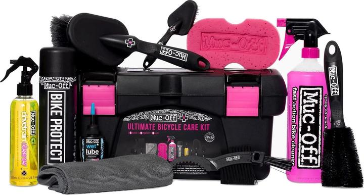 Immagine prodotto Muc-Off Kit Bicicletta Ultimate (1800 ml, Pulitore per biciclette, Detergente per catena, Lubrificante universale, Spugna, Set di cura)