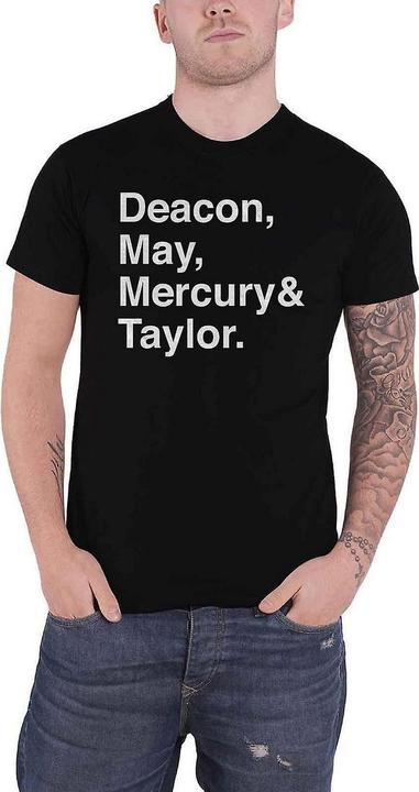Queen Erwachsene Helvetica Band T-shirt